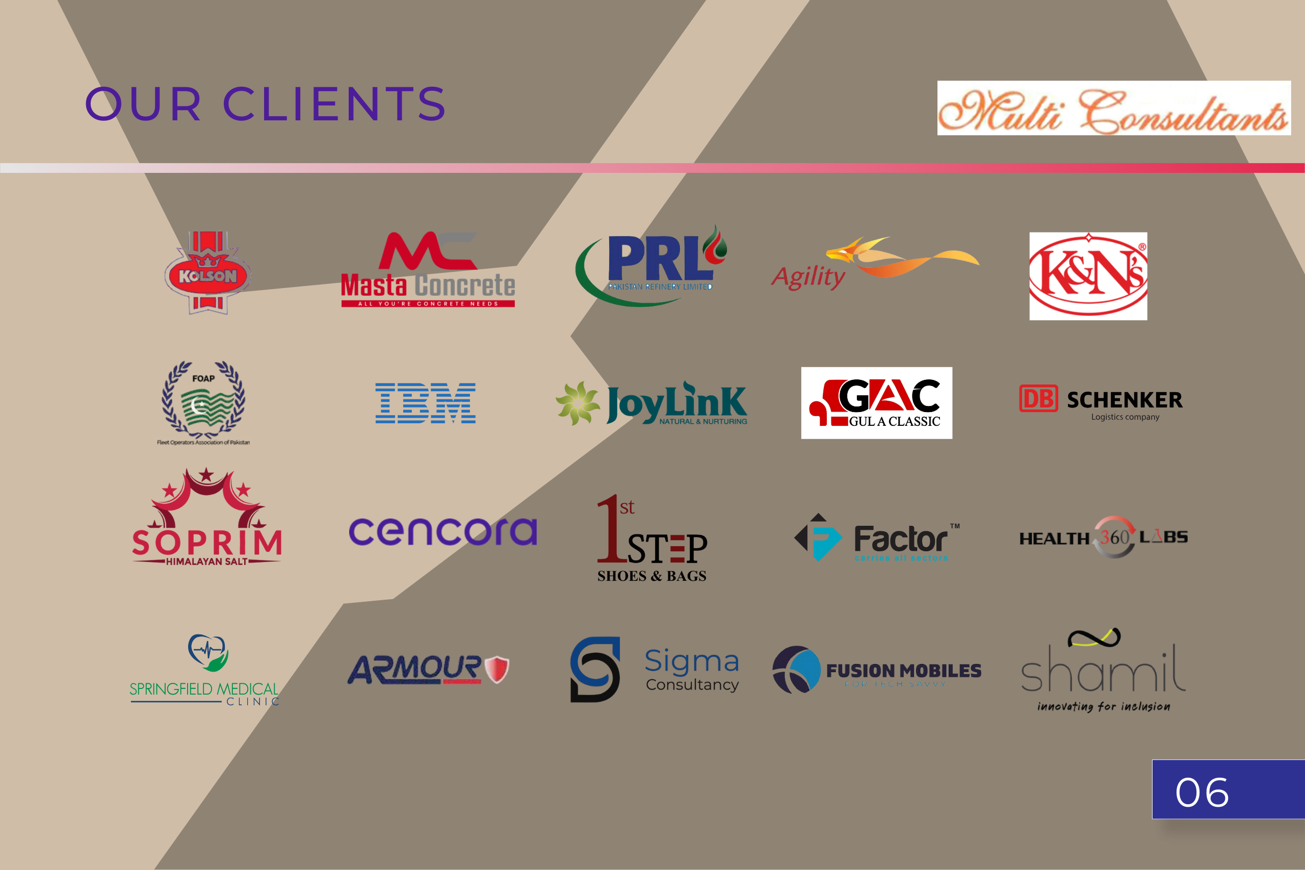 multi consultants clients